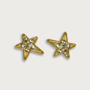 Broquel de estrella de oro amarillo de 10K - Image 1