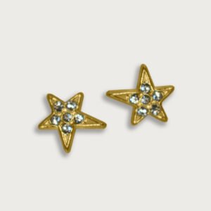 Broquel de estrella de oro amarillo de 10K - Image 2