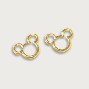 Broquel Mickey mouse de oro amarillo de 10K - Image 2
