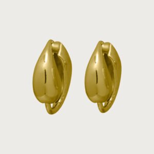 Aretes gota de Chapa de Oro 18K - Image 1