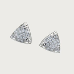 Triángulos de Luz Elegancia en Plata Italiana de ley 925 - Image 2