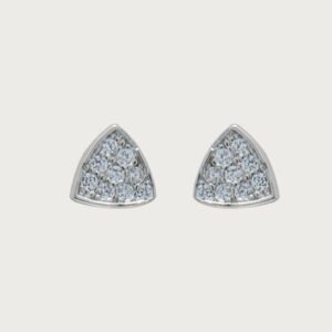 Aretes Trigonia Elegancia de Plata Italiana de ley 925 - Image 1