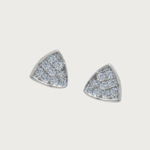 Aretes Trigonia Elegancia de Plata Italiana de ley 925 - Image 2