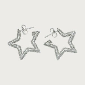 Destellos de Estrella en Acero Inoxidable Plata - Image 1