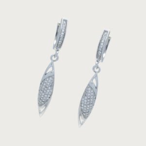 Elegancia Italiana Aretes Colgantes de Plata de ley 925 - Image 2