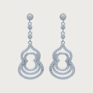 Aretes Colgantes Italianos de Plata de ley 925 - Image 1