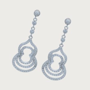 Aretes Colgantes Italianos de Plata de ley 925 - Image 2
